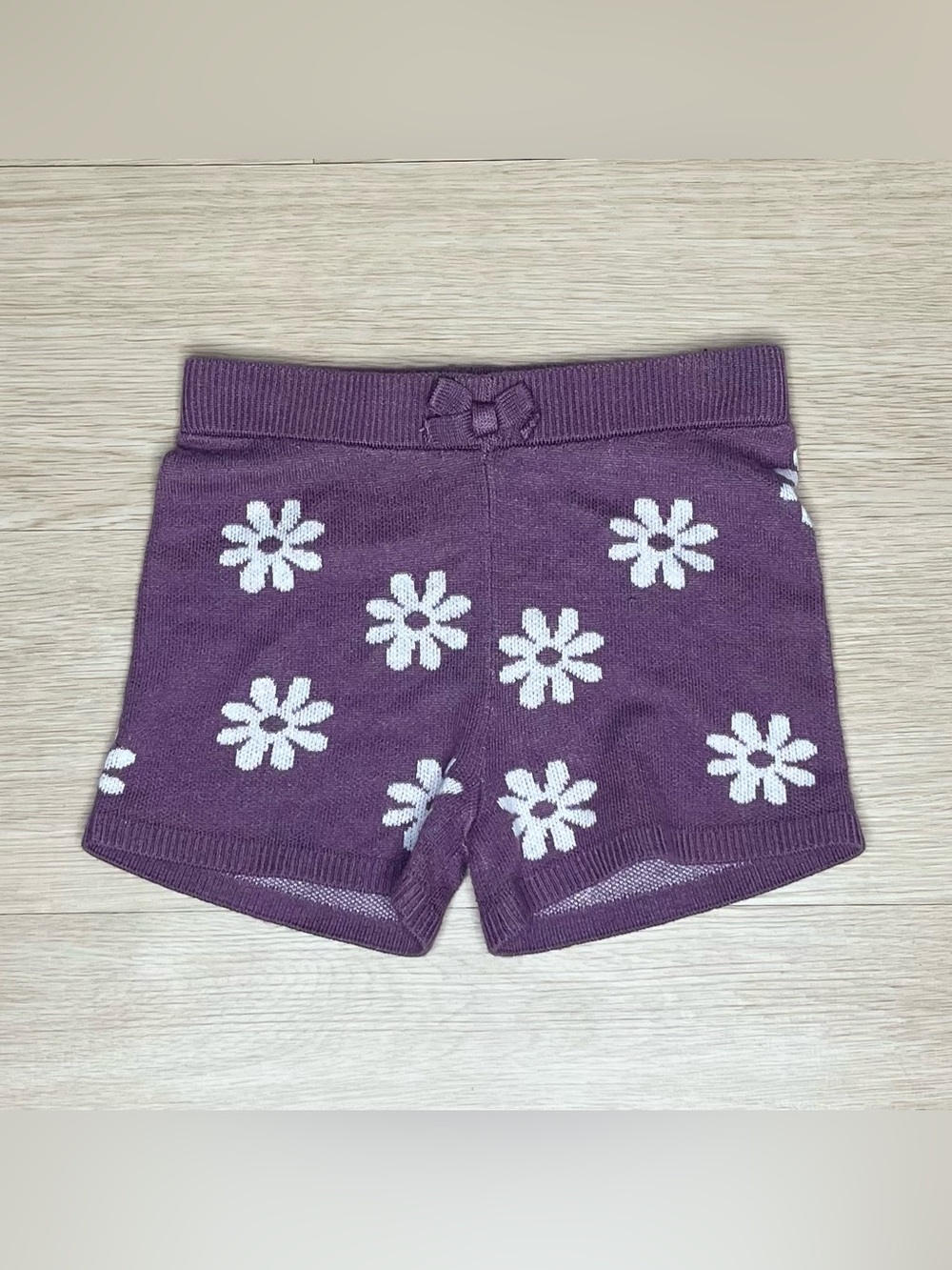 Modern Moments by Gerber Purple Floral Knit Shorts Size 3T